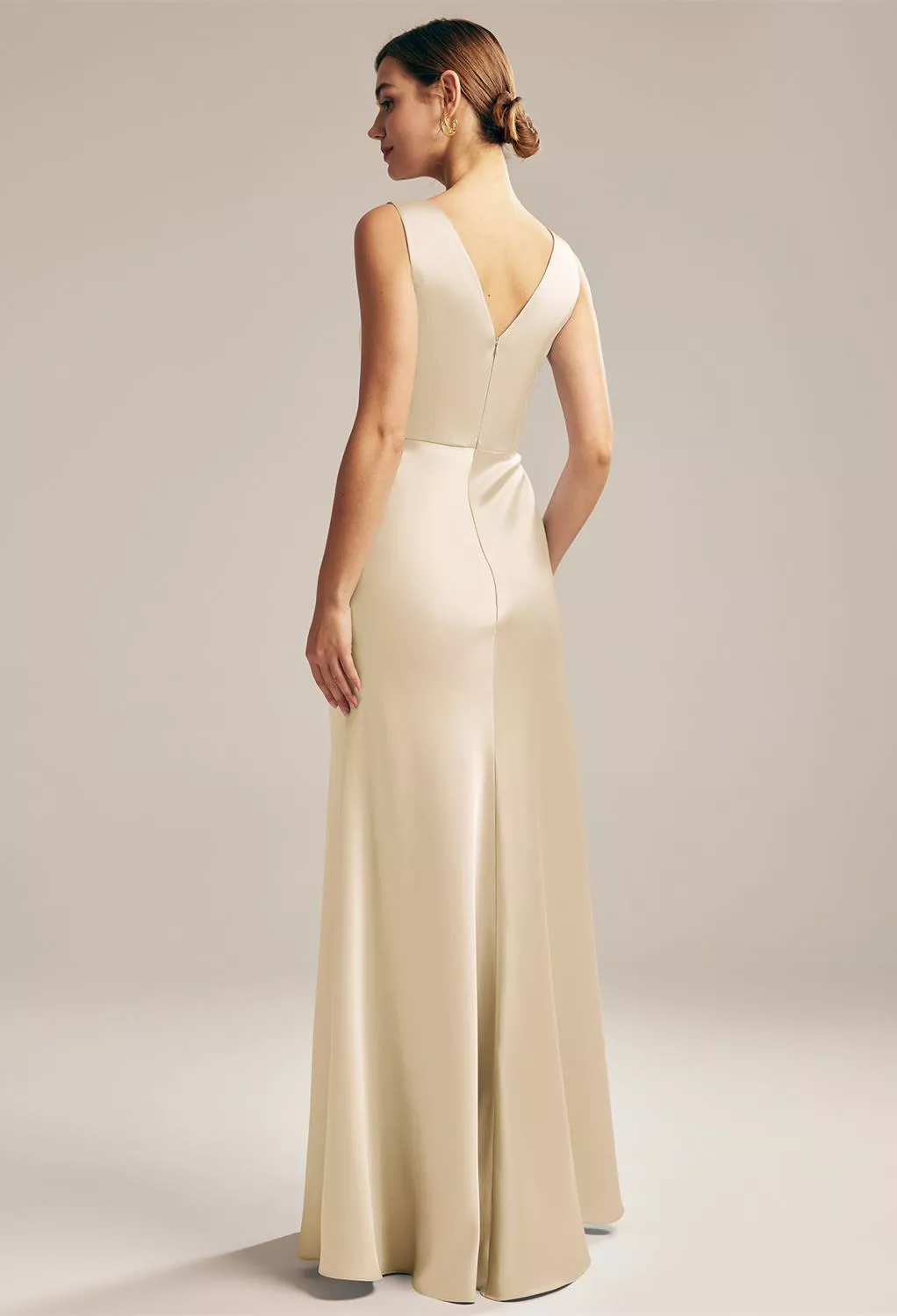 AW Maura Champagne  Bridesmaid Dresses